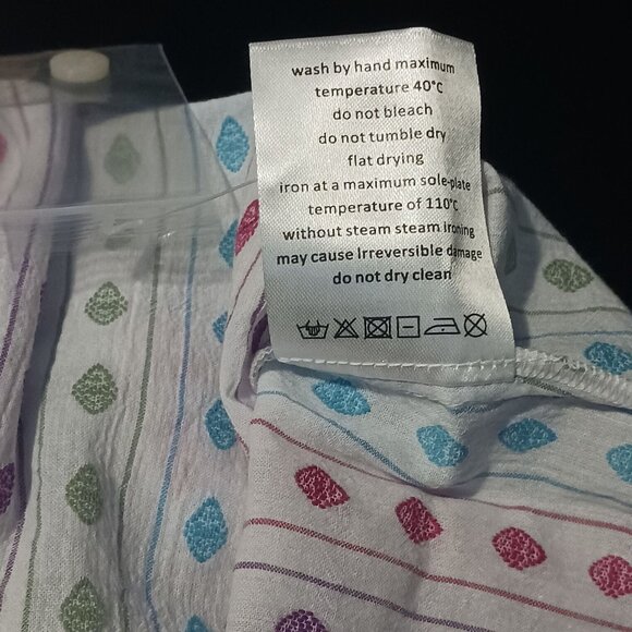 NEW ModCloth Can't Stop Giggling Embroidered Tie-Back Camisole White Dots Size M - Picture 12 of 12